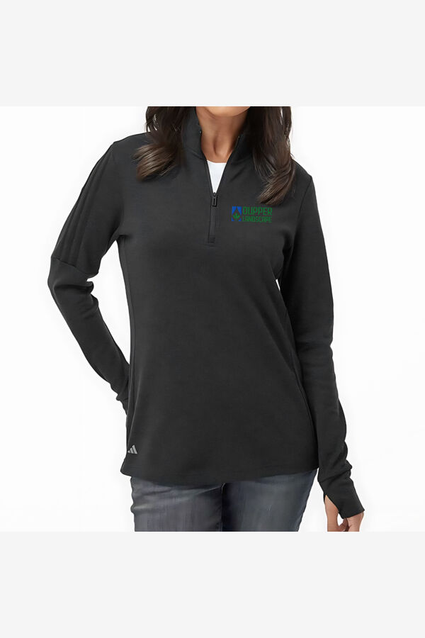   - Women's 3-Stripe Quarter-Zip Sweater Pullover Thumbnail