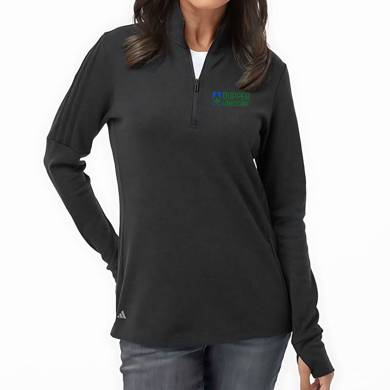   - Women's 3-Stripe Quarter-Zip Sweater Pullover Thumbnail