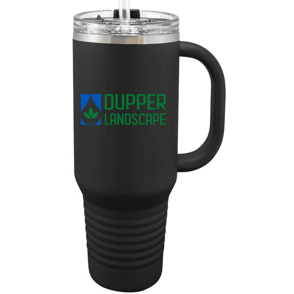   - Premium 32 oz. Travel Mug with Snap Lid & Straw Thumbnail