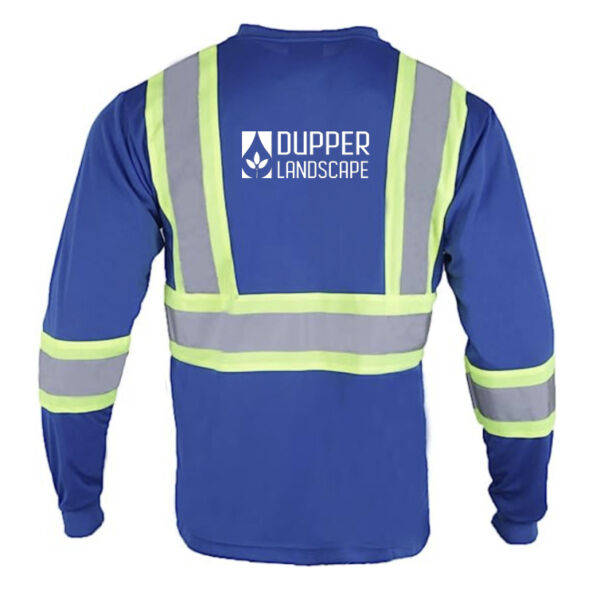 Reflective Blue Long Sleeve Shirts Thumbnail