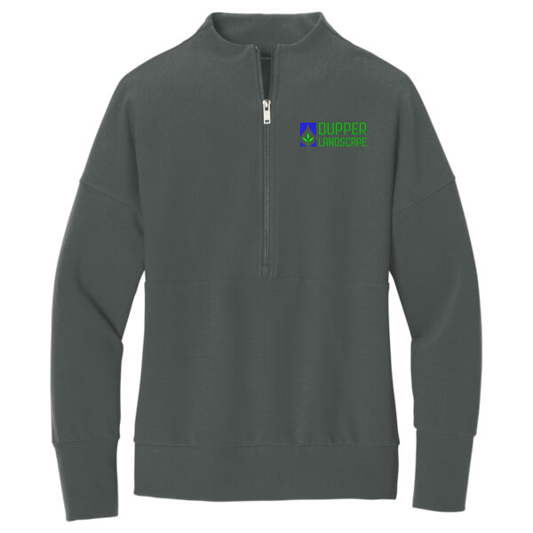   - Women's Linear Texture 1/4 Zip Thumbnail